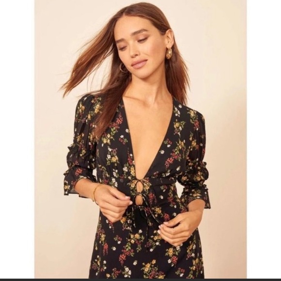 NWOT Reformation Laurelei Mini Dress in Vionnette - Picture 1 of 7